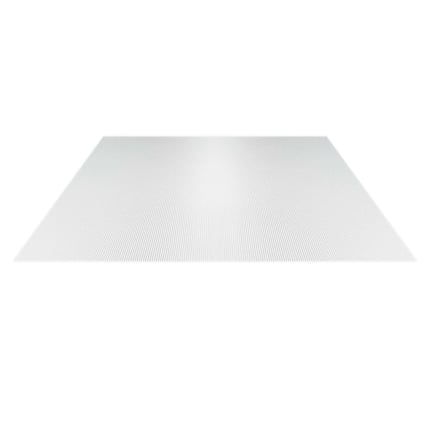Polycarbonaat kanaalplaat 4,5 mm, helder, vrijstaand, bovenaanzicht