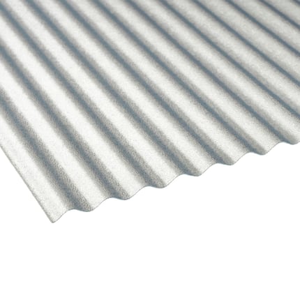 SALUX PVC golfplaat 32/09, 0,80 mm helder, bovenaanzicht van de golfstructuur
