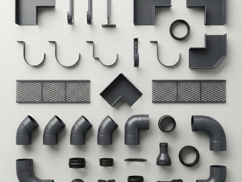 Toebehoren voor een compleet systeem voor regengoten