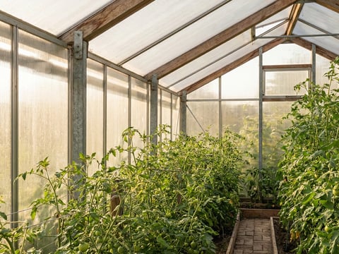 Lichtverspreiding door meerwandige platen in de kas