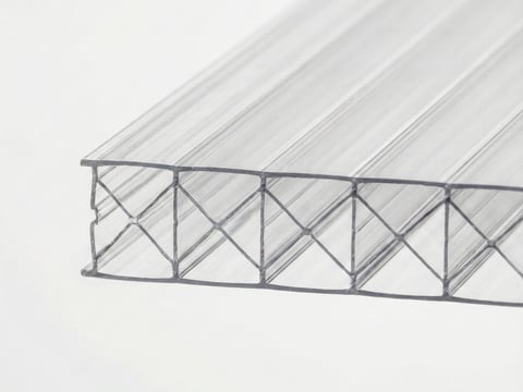 Detailopname van een 6 mm kanaalplaat voor kassen