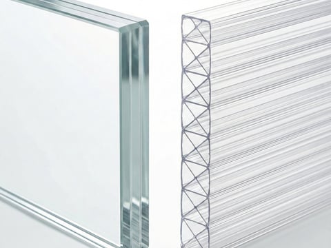 Vergelijking van kanaalplaten en glasafdekking bij aluminium daken