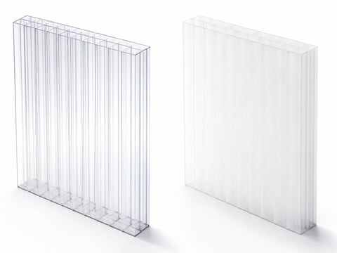 Vergelijking van heldere en opaalwitte meervoudige kanaalplaten voor terrasoverkappingen