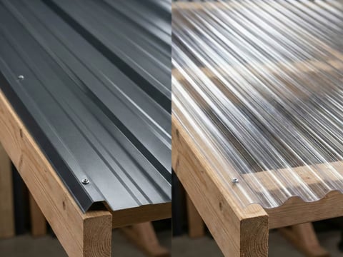 Vergelijking van damwandplaten en golfplaten voor tuinhuisjes