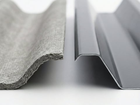 Materiaalvergelijking: metalen platen versus asbestvrije vezelcement golfplaten