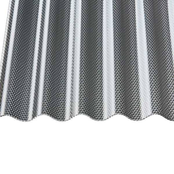 Acrylglas golfplaat 76/18, grafiet, totaalbeeld van de golfstructuur van bovenaf