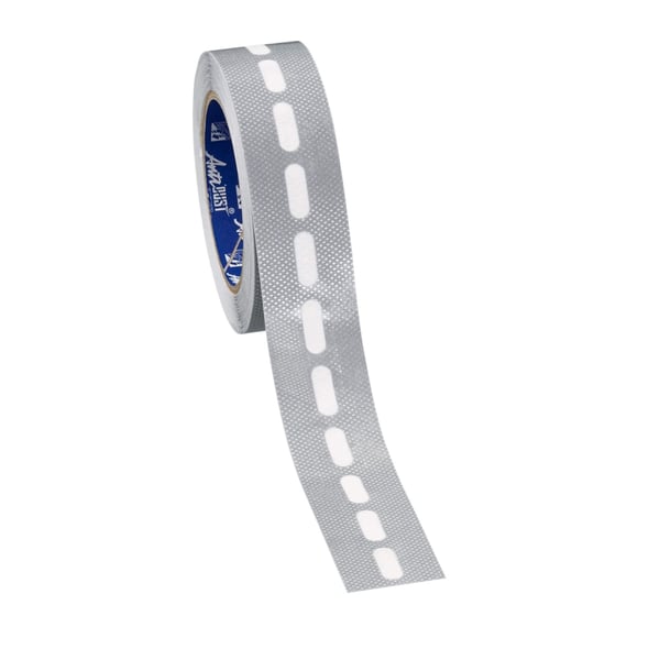 Rol Scobalit Anti-Dust tape, wit, met gestreepte oppervlak