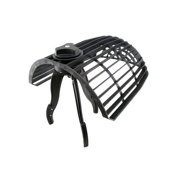 DACHPROTECT Attika grindvangkorf van zwart PVC, onderzijde met bevestiging