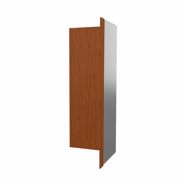 Binnenhoek | 10 cm x 10 cm x 2,00 m | Staal 0,50 mm | 25 µm Polyester | Houtlook - Eiken