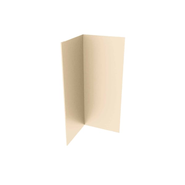 Binnenhoek licht ivoorkleurig (RAL 1015) van staal 0,50 mm, hoofdweergave