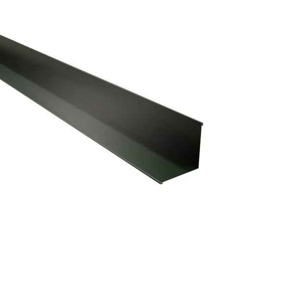 Binnenhoek van staal, Chroomoxydegroen, 0,63 mm dikte, 25 µm polyestercoating