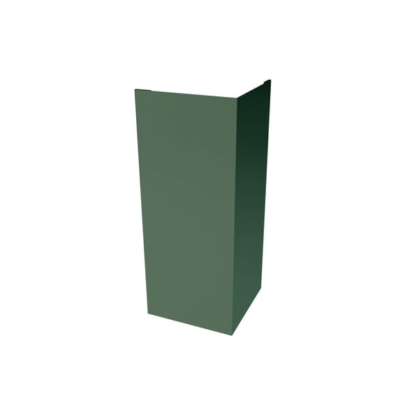 Buitenhoek staal mosgroen RAL 6005, 0,50 mm, 35 µm matpolyester coating, hoofdweergave