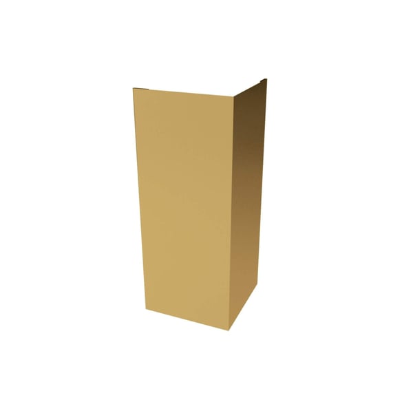 Buitenhoek staal Zandgeel RAL 1002, 0,50 mm dikte, 25 µm polyestercoating, hoofdweergave