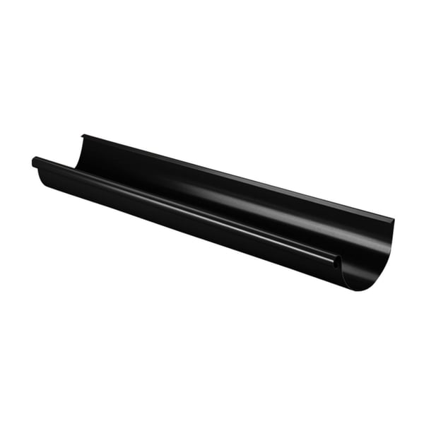 Dakgoot van staal, gitzwart (RAL 9005) met 50 µm polyurethaan coating, hoofdweergave
