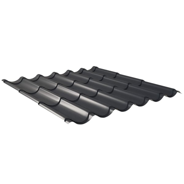 Dakpanplaat Antracietgrijs (RAL 7016) 0,50 mm, Puramid gecoat, hoofdweergave