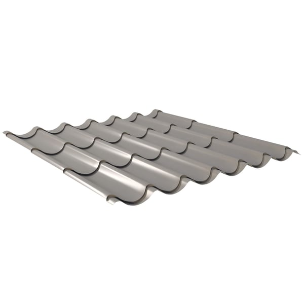 Dakpanplaat 2/1060 aluminium 0,70 mm RAL9007, hoofdweergave