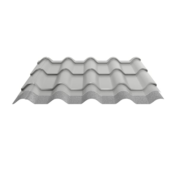 Dakpanplaat EUROPA Zilver-Metallic met anti-condensvlies aan de onderzijde