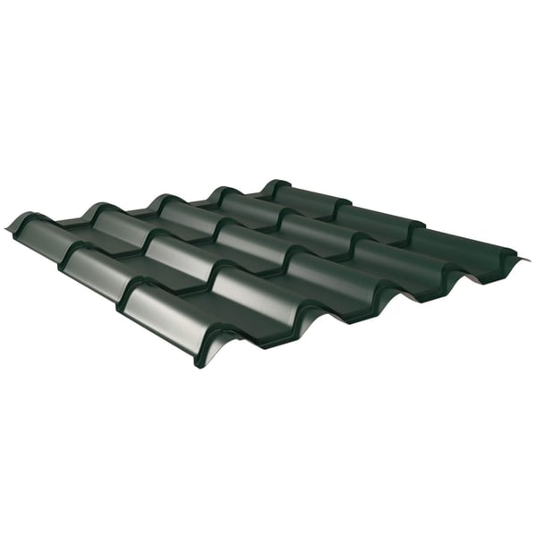 Dakpanplaat EUROPA Mosgroen, 0,50 mm staal, 60 µm Puramid coating, hoofdweergave