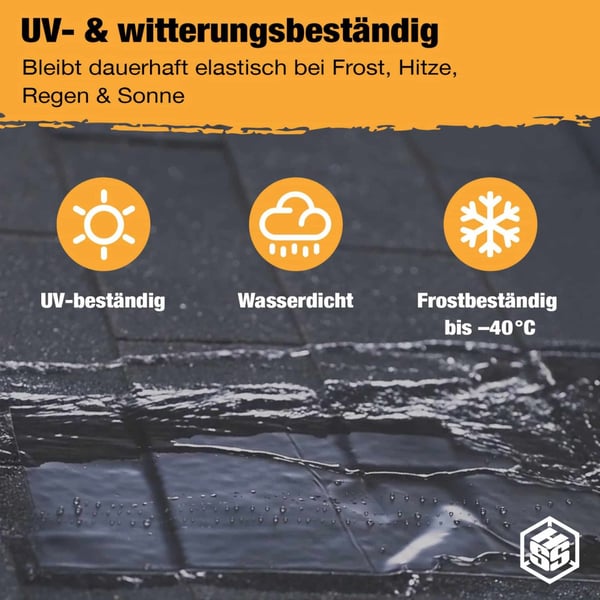 Dak reparatieband EPDM grijs, UV- en weerbestendig, waterdicht en vorstbestendig