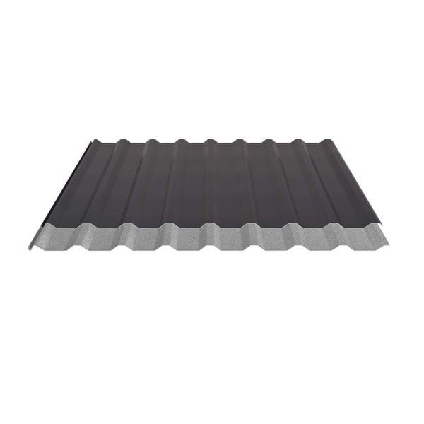 Damwandplaat 20/1100 | Dak | Anti-Drup 1000 g/m² | Staal 0,50 mm | 35 µm Mattpolyester | 23 - Donkergrijs