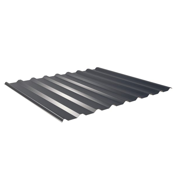 Damwandplaat 20/1100 aluminium 0,70 mm Antracietgrijs, bovenaanzicht