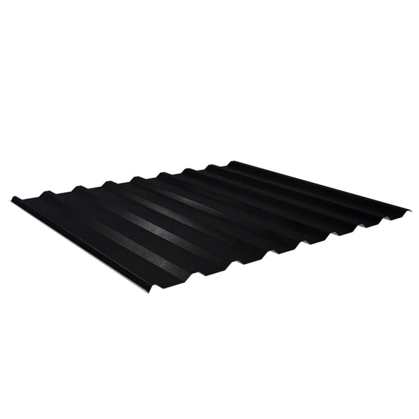 Damwandplaat 20/1100 | Dak | Anti-Drup 700 g/m² | Staal 0,50 mm | 35 µm Mattpolyester | 33 - Zwart