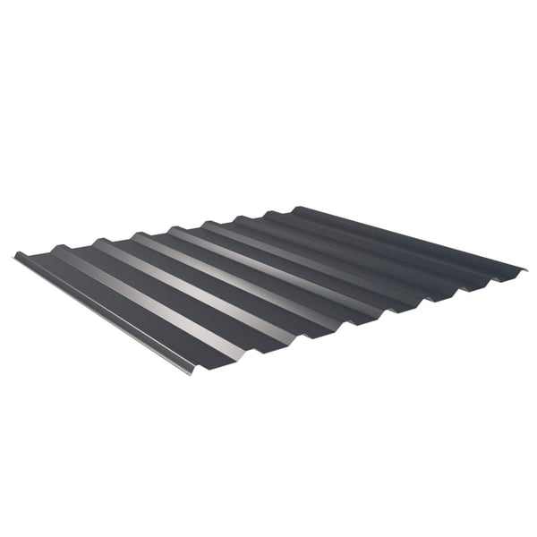 Damwandplaat 20/1100, Antracietgrijs (RAL 7016), 0,50 mm staal, Puramid-coating, hoofdaanzicht