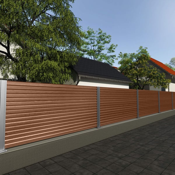 Damwandplaat 20/1100 | Gevel | Staal 0,50 mm | 35 µm Structuurpolyester | Houtlook - Eiken