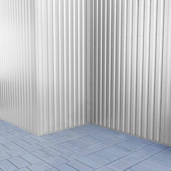 Detailaanzicht van de profielstructuur van damwandplaat 20/1100 wand lichtgrijs
