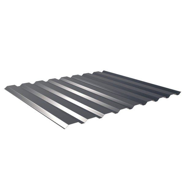 Damwandplaat 20/1100 wand in Antracietgrijs (RAL 7016), 0,50 mm staal, 25 µm polyester coating