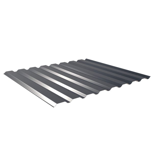 Damwandplaat 20/1100 wand, Antracietgrijs, 0,63 mm staal, 25 µm polyestercoating, hoofdweergave