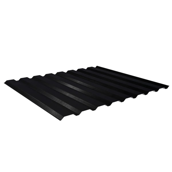 Damwandplaat 20/1100, mat zwart, 0,50 mm staal, hoofdweergave