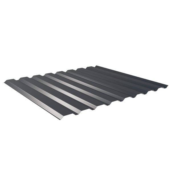 Damwandplaat 20/1100, Antracietgrijs RAL 7016, 0,50 mm staal met 60 µm Puramid coating