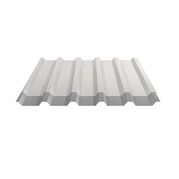 Damwandplaat 35/207 | Dak | Anti-Drup 1000 g/m² | Staal 0,50 mm | 25 µm Polyester | 9010 - Zuiverwit