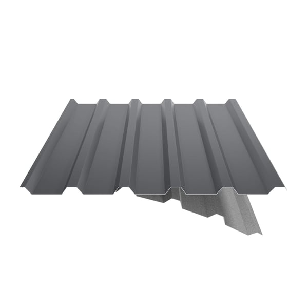 Damwandplaat 35/207 | Dak | Anti-Drup 2400 g/m² | Staal 0,50 mm | 35 µm Mattpolyester | 23 - Donkergrijs