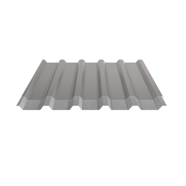 Damwandplaat 35/207 aluminium 0,70 mm RAL9007 met anticondensvlies aan de onderzijde