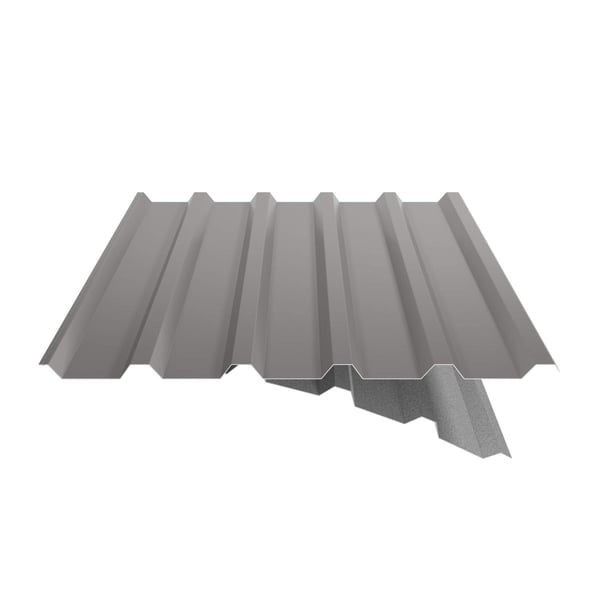 Damwandplaat 35/207 aluminium, 0,70 mm, grijs (RAL9007) met deels zichtbaar vlies