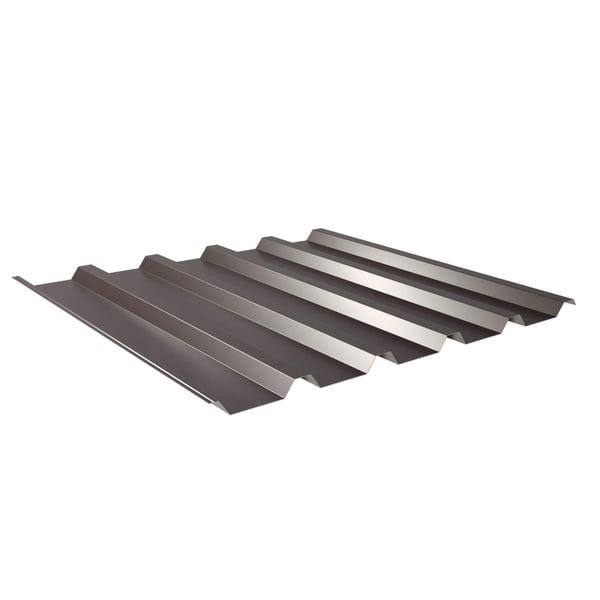 Damwandplaat 35/207, Chocoladebruin (RAL 8017), 0,75 mm dik, 25 µm polyester coating