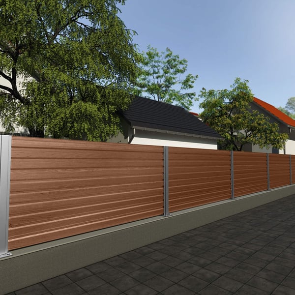 Damwandplaat 35/207 | Gevel | Staal 0,50 mm | 35 µm Structuurpolyester | Houtlook - Eiken
