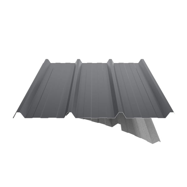 Damwandplaat 45/333 | Dak | Anti-Drup 2400 g/m² | Staal 0,50 mm | 35 µm Mattpolyester | 23 - Donkergrijs