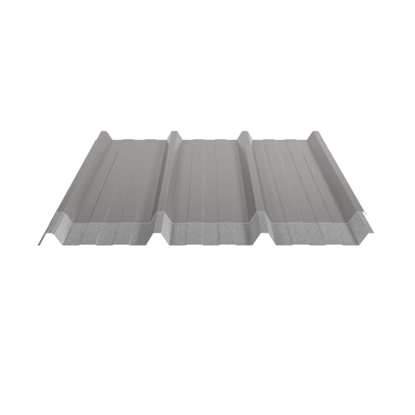 Damwandplaat 45/333 aluminium 0,70 mm in RAL9007 met anti-condensvlies aan de onderzijde