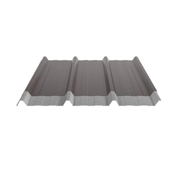Damwandplaat 45/333 | Dak | Anti-Drup 700 g/m² | Restpartij | Staal 0,40 mm | 25 µm Polyester | 8014 - Sepiabruin