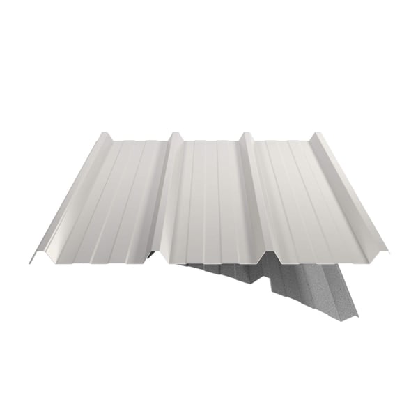 Damwandplaat 45/333, zuiverwit RAL 9010, met zichtbare anti-condens vliescoating