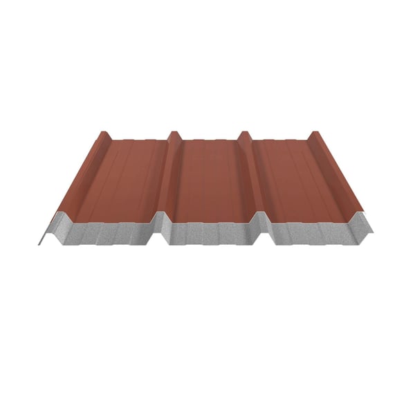 Damwandplaat 45/333 | Dak | Staal 0,50 mm | 35 µm Mattpolyester | 75 - Terracotta