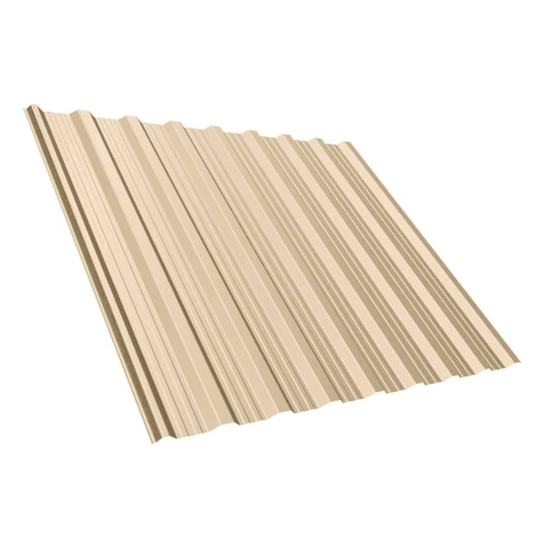 Damwandplaat T18DR licht ivoorkleurig, 0,75 mm staal met 25 µm polyestercoating, hoofdweergave