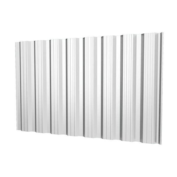 Damwandplaat T18DR wand lichtgrijs RAL 7035, 0,75 mm dikte, hoofdweergave van de profielplaat