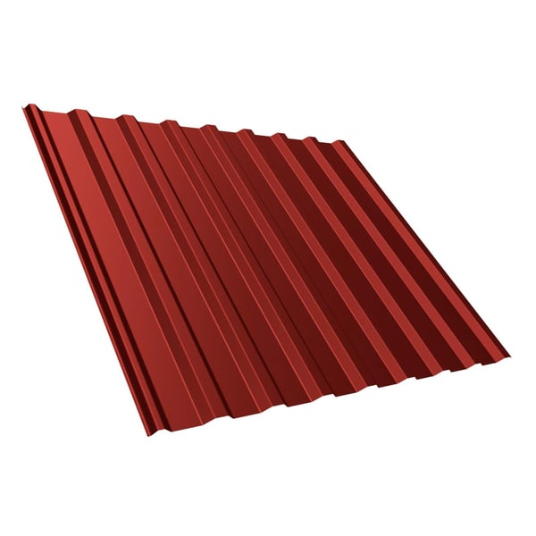 Damwandplaat T20M kersrood, 0,50 mm dikte, 25 µm polyestercoating, hoofdweergave
