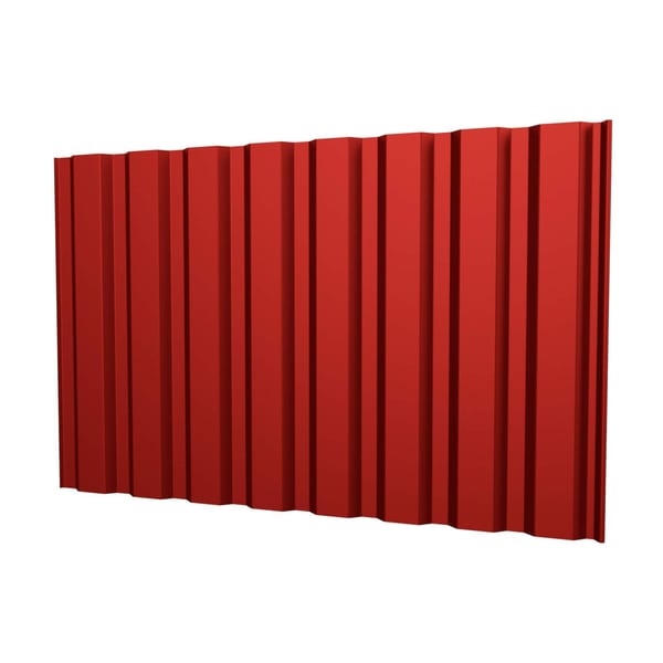Damwandplaat T20M Koraalrood RAL 3016, 0,50 mm dikte, hoofdweergave