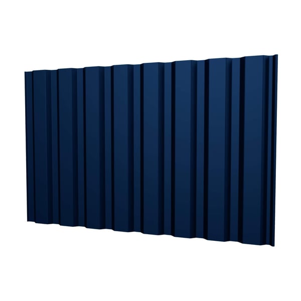 Damwandplaat T20M wand in Gentiaanblauw (RAL 5010), 0,50 mm staal, 25 µm polyestercoating