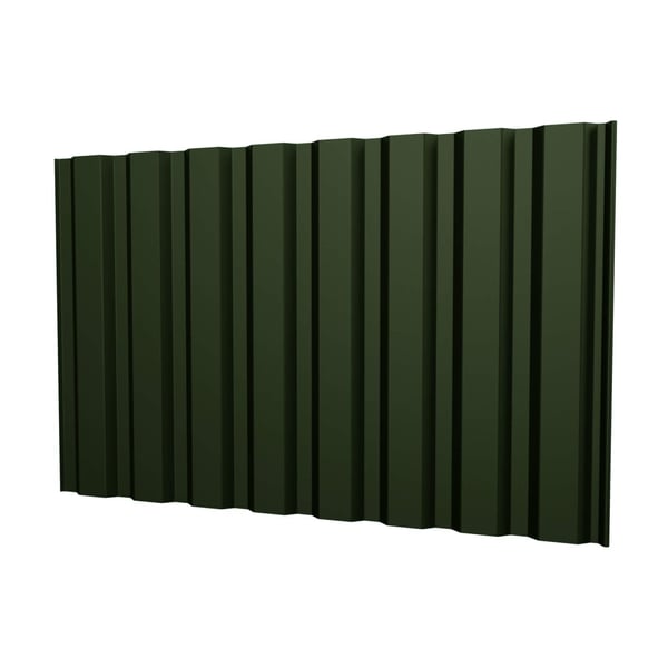 Damwandplaat T20M wand Chroomoxydegroen, 0,50 mm dikte, hoofdweergave